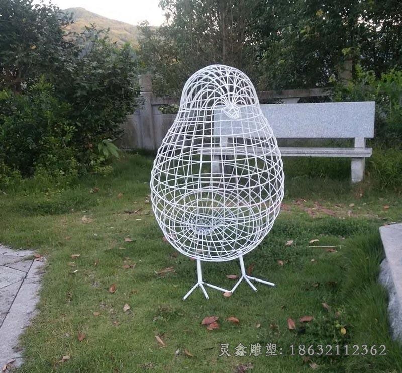 不锈钢小鸟镂空动物雕塑