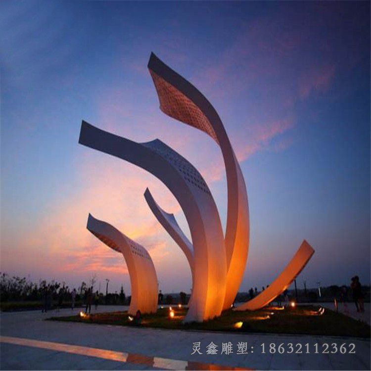 不锈钢夜光之神景观雕塑