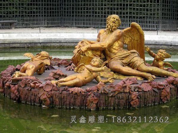 西方天使街边景观铜雕