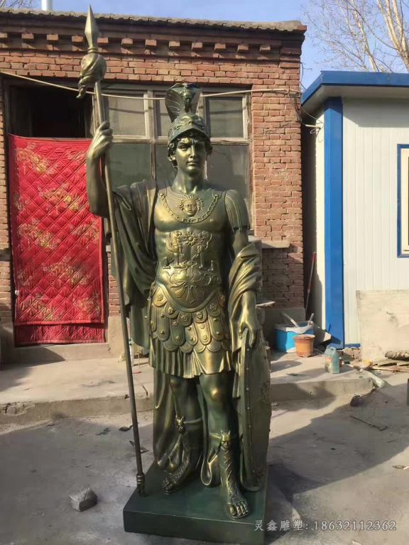 西方战士城市景观铜雕