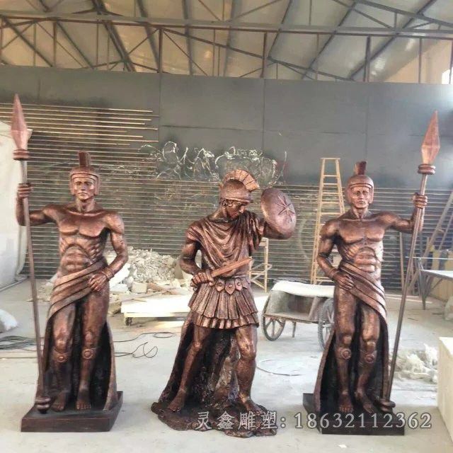 西方战士公园景观铜雕