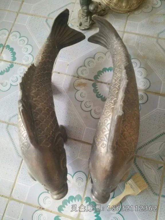 动物鱼广场景观铜雕