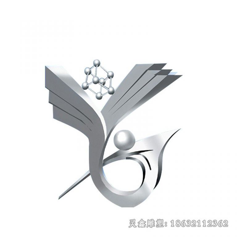 镜面标志不锈钢景观雕塑