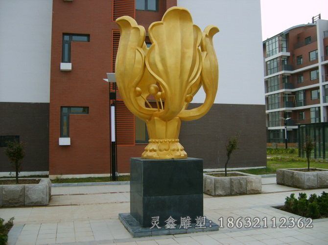 不锈钢紫荆花标志雕塑