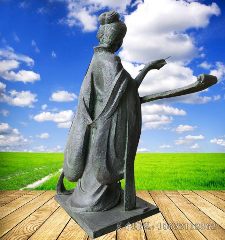 仙女校园人物景观铜雕