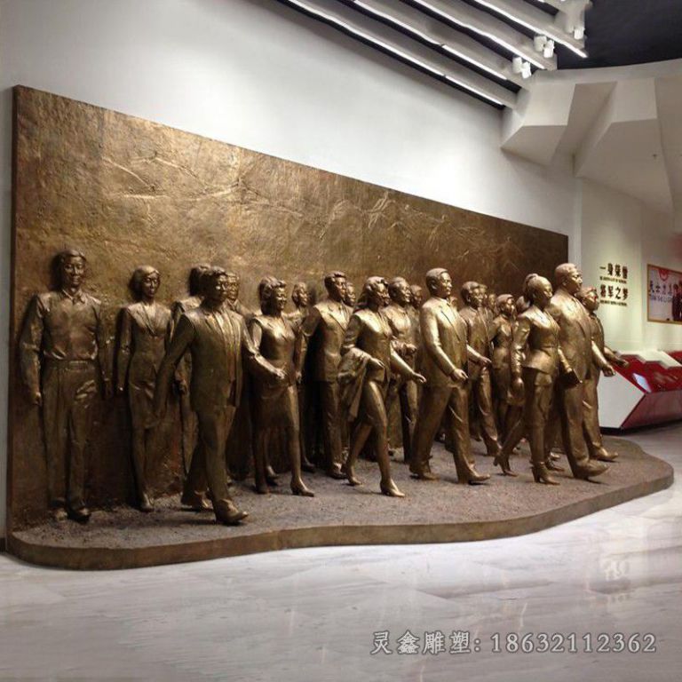 现代人物公园景观铜雕