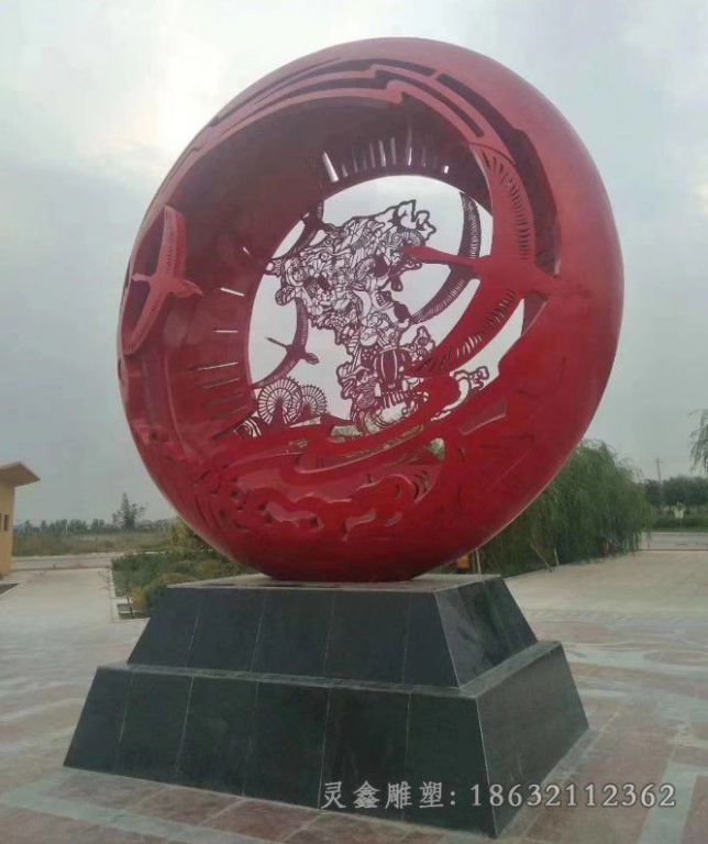不锈钢圆形艺术造型雕塑