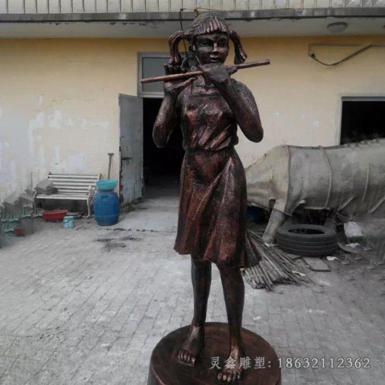 音乐人物街边景观铜雕