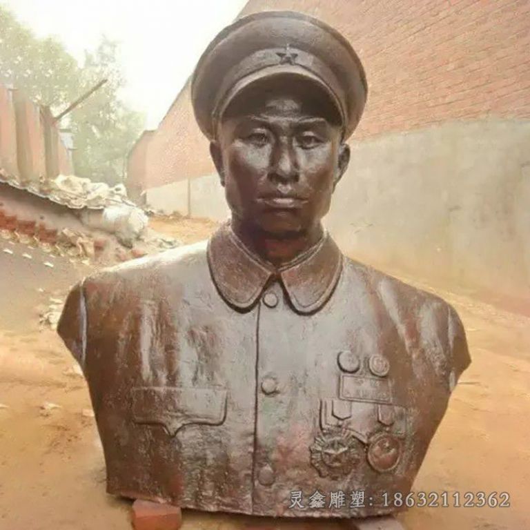 十大元帅胸像公园铜雕