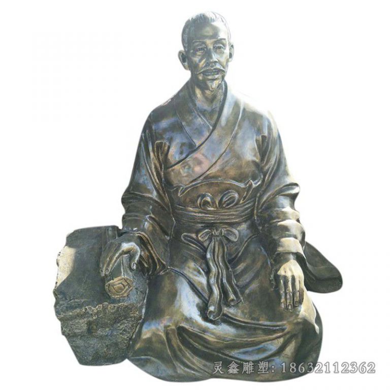 张仲景名医景观铜雕