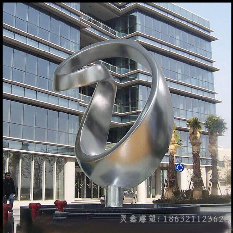广场标志不锈钢景观雕塑