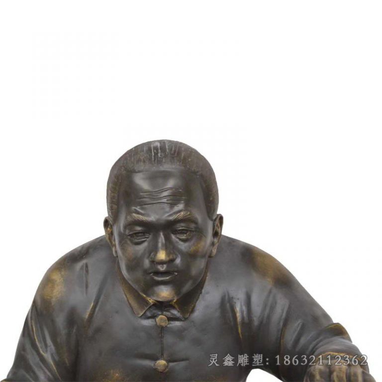 蒸包子景观小品铜雕