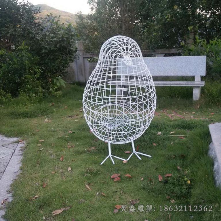镂空小鸟不锈钢城市雕塑