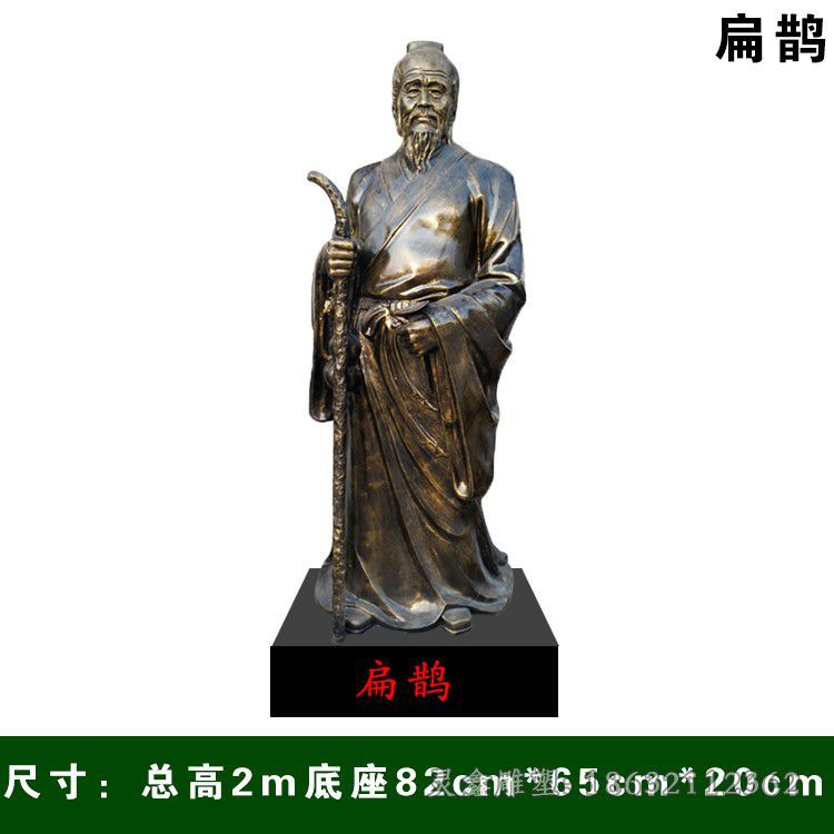 名医扁鹊景区人物铜雕