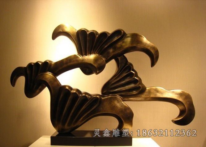 抽象标志景观铜雕