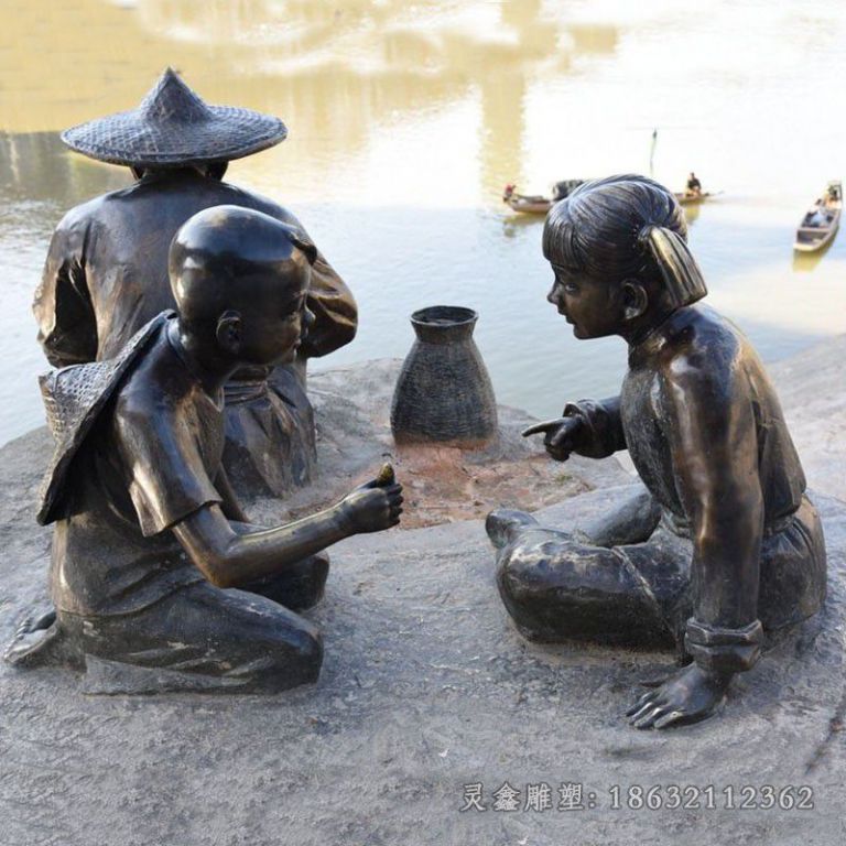 文化小品街边景观铜雕