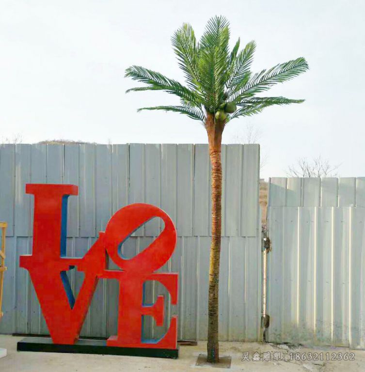 不锈钢字母Love公园雕塑