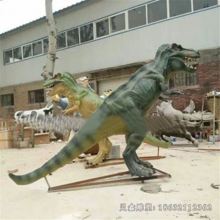 恐龙动物标志景观铜雕