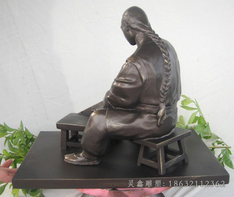 古代切面抽象景观铜雕