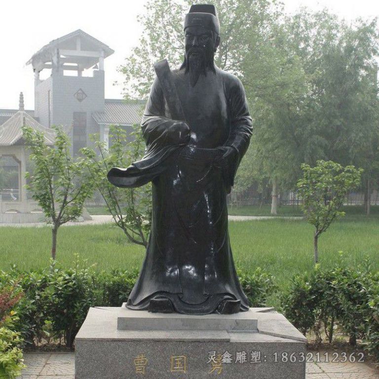 神话人物曹国舅铜雕