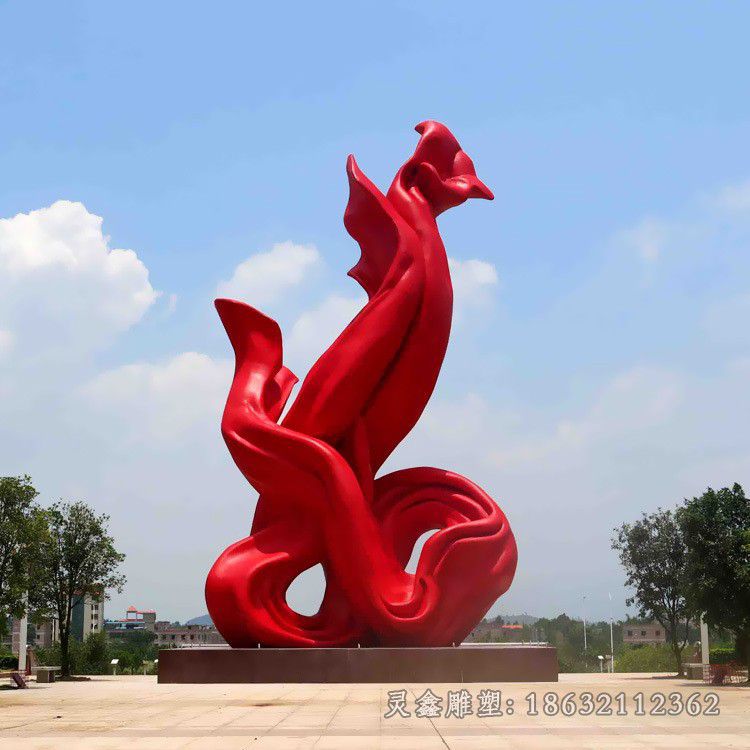 彩绘标志城市不锈钢雕塑