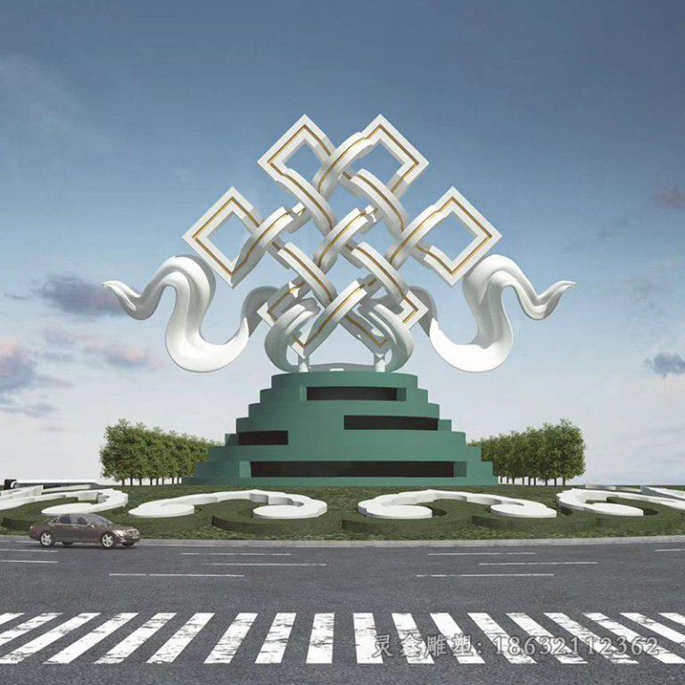 不锈钢镂空建筑景观雕塑