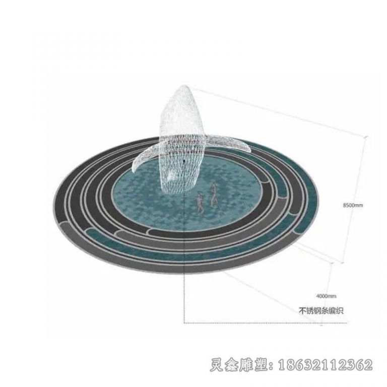 不锈钢镂空海豚动物雕塑