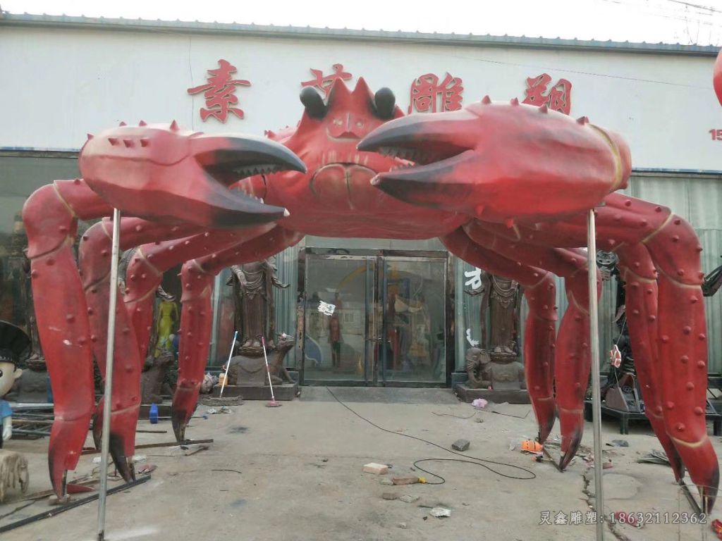 不锈钢螃蟹景观标志雕塑
