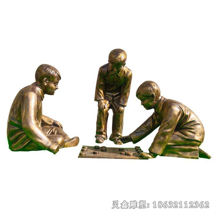下象棋象棋标志铜雕
