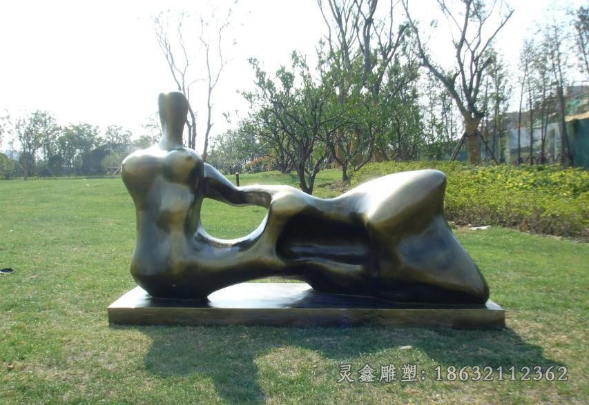 抽象人物标志商场铜雕
