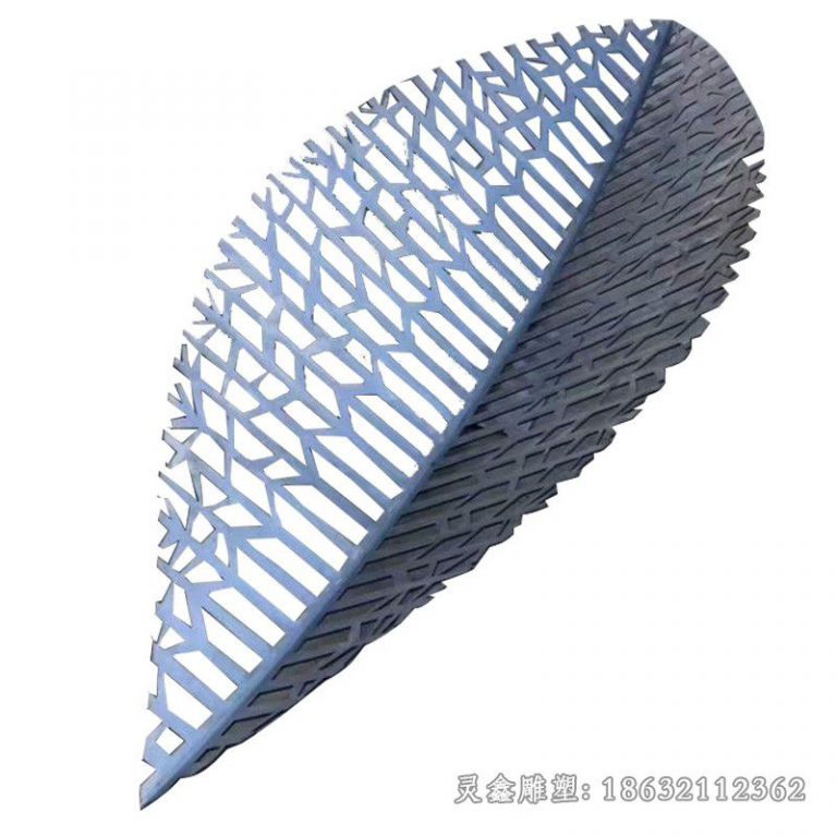 不锈钢城市树叶标志雕塑