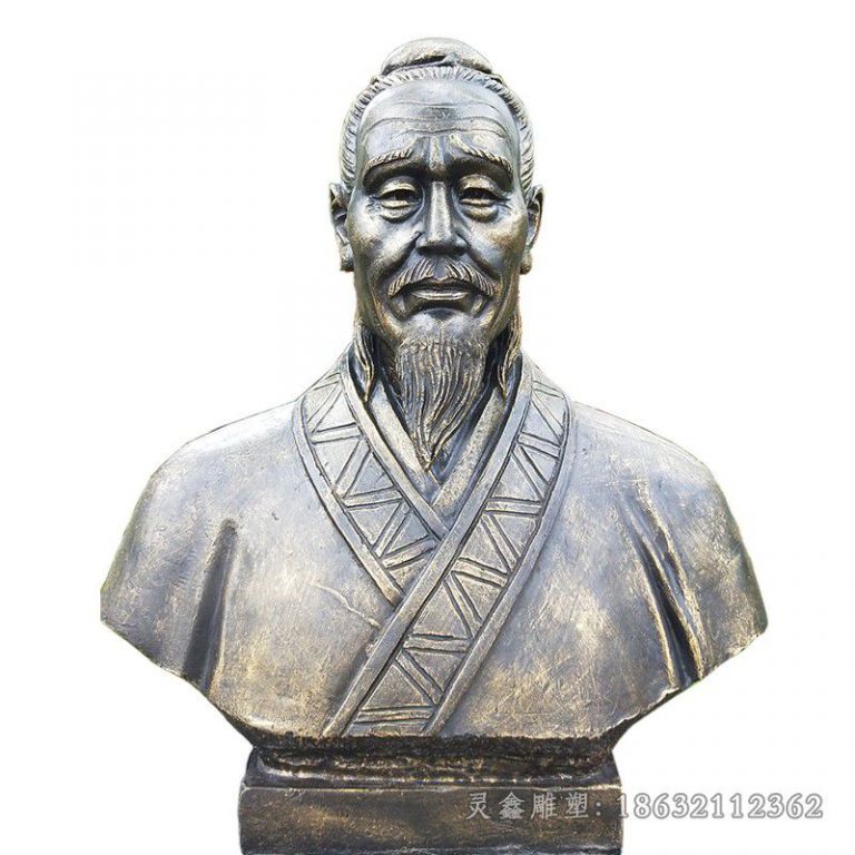 张仲景医圣胸像人物铜雕