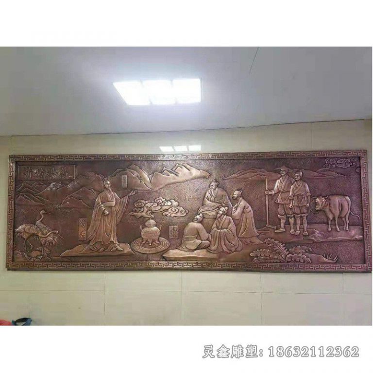 浮雕园林标志铜雕