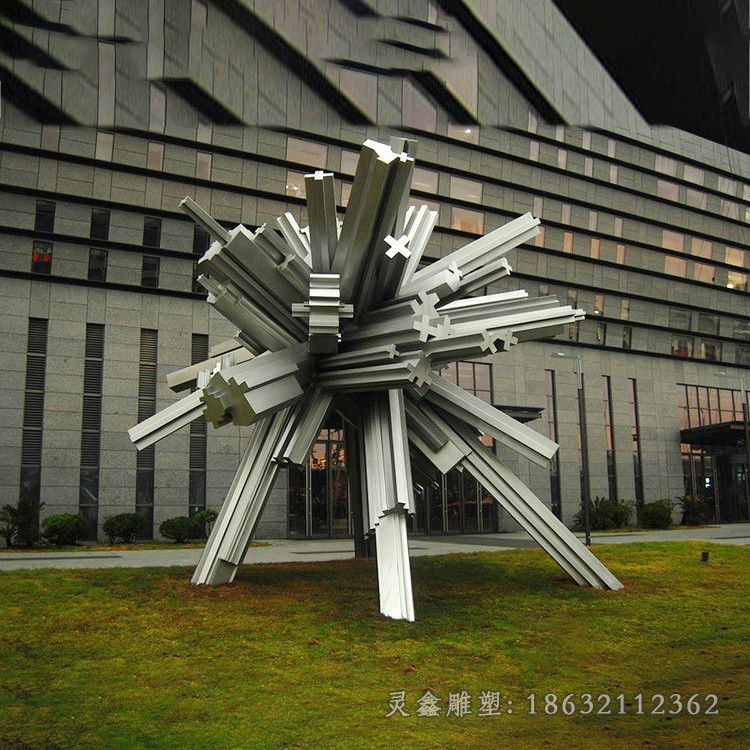 不锈钢景区镜面标志雕塑