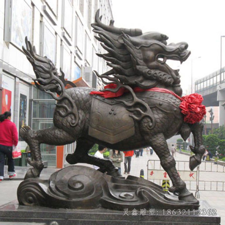 神兽貔貅校园动物铜雕