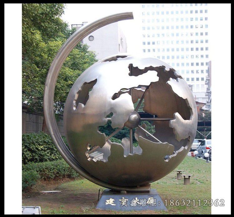 镜面标志不锈钢园林雕塑