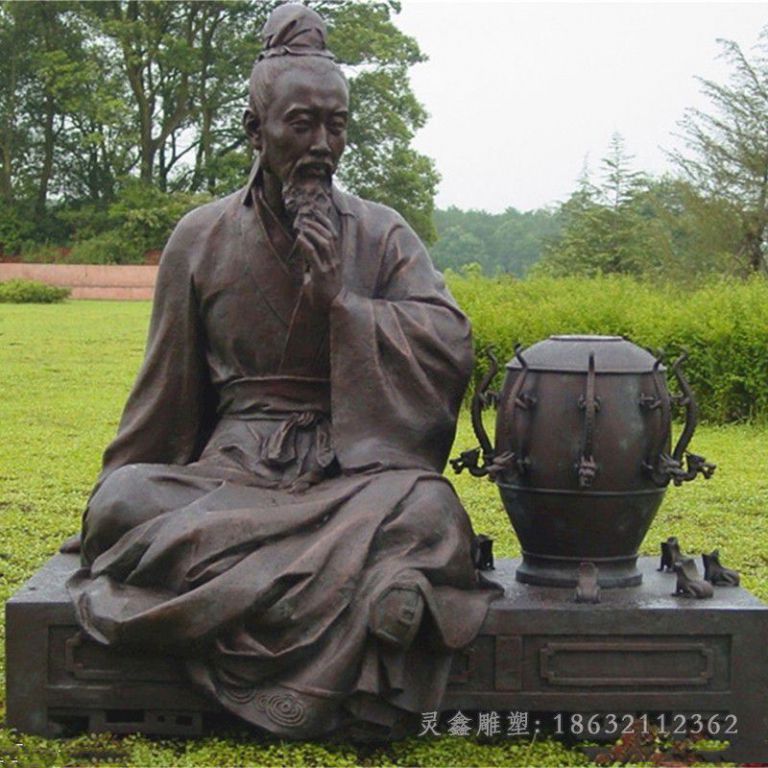 科学家张衡人物铜雕