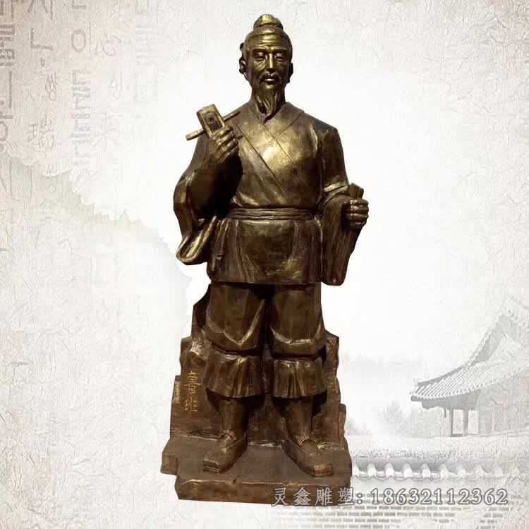 古代鲁班商场人物铜雕