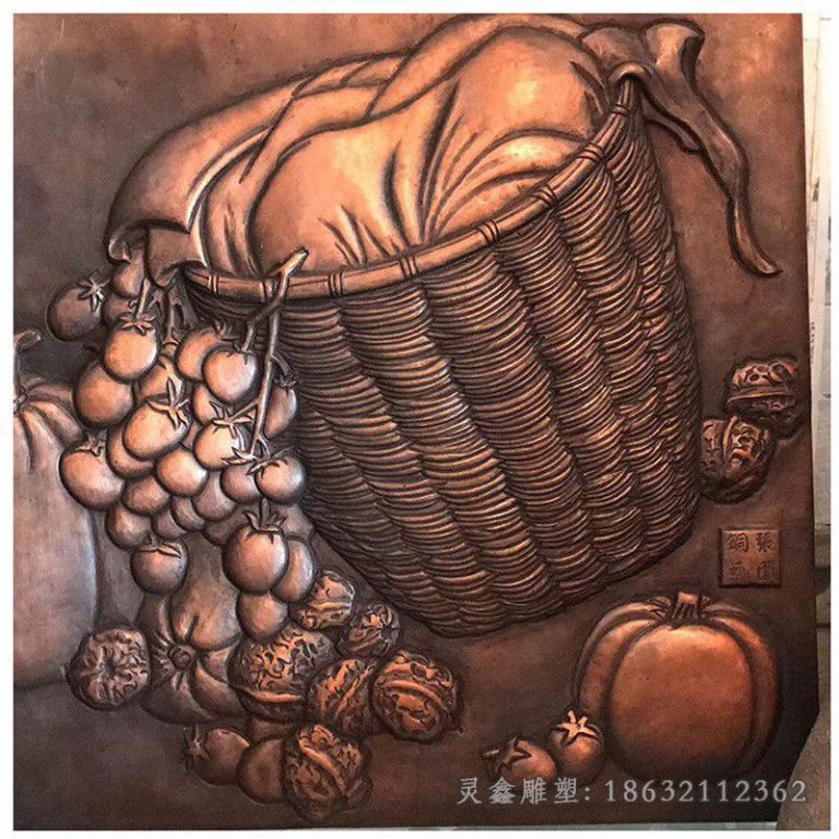 抽象浮雕标志商场铜雕