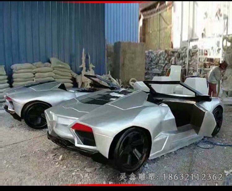 车模标志景观不锈钢雕塑