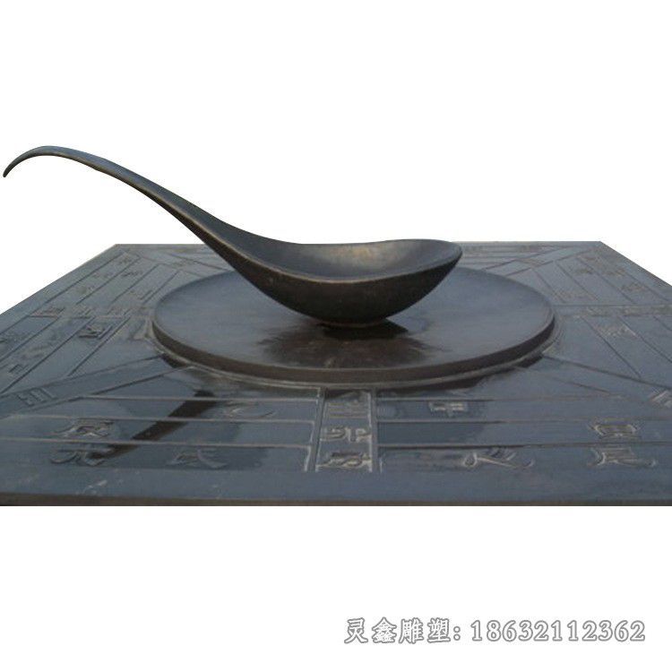 古代磁勺标志景观铜雕