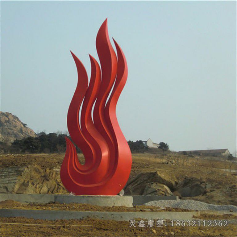 不锈钢彩绘景观凤凰雕塑