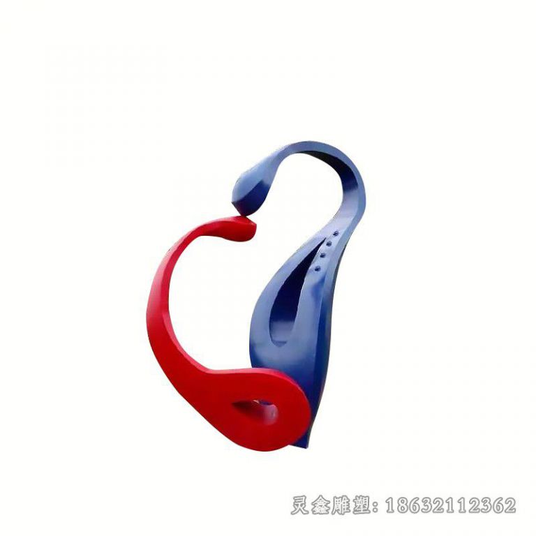 不锈钢彩绘标志雕塑