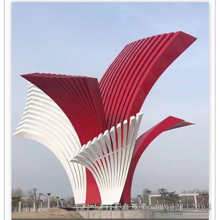 彩绘景观标志不锈钢雕塑