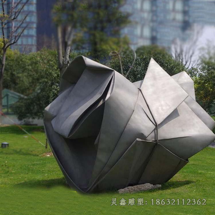 镜面标志庭院不锈钢雕塑