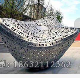 镂空标志校园不锈钢雕塑