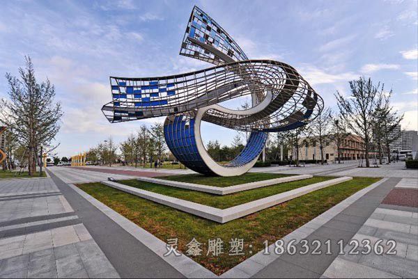 镂空标志景区不锈钢雕塑