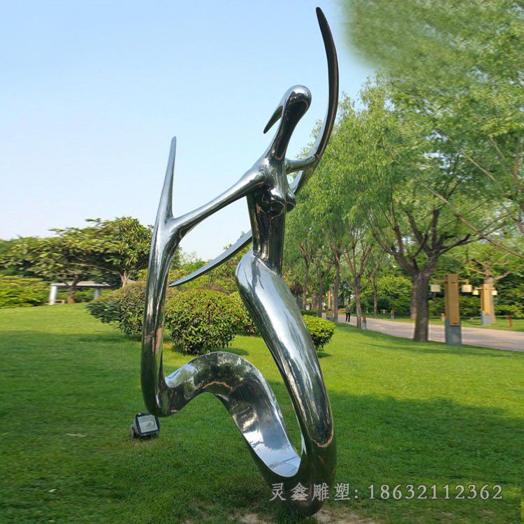 抽象人物校园不锈钢雕塑