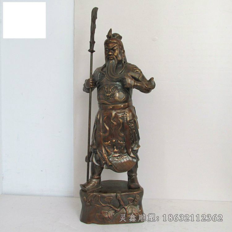 握刀关公别墅景观铜雕