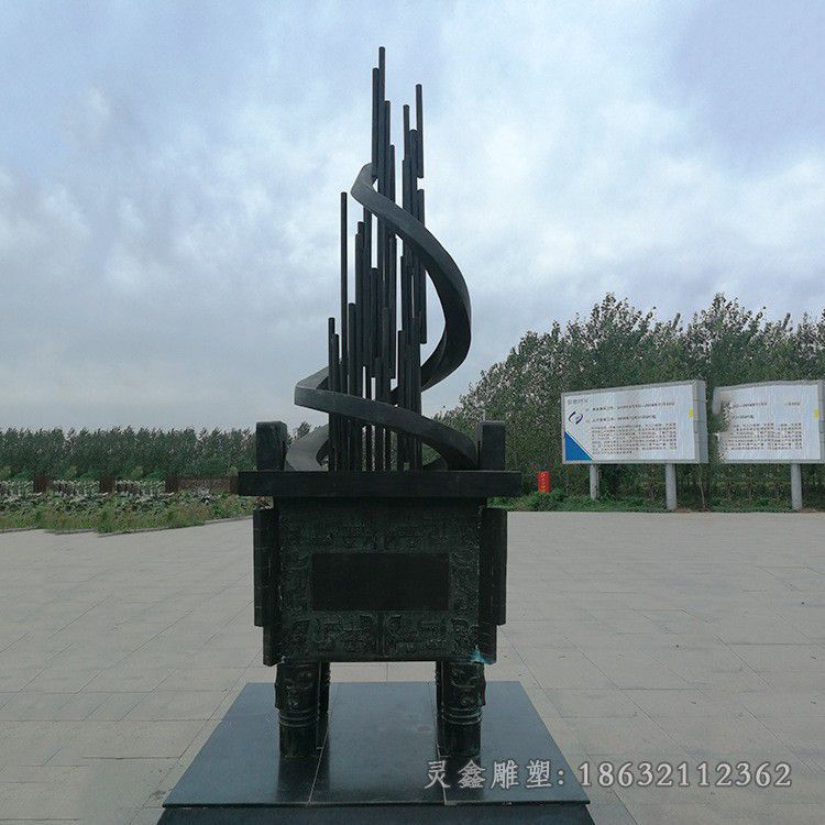 广场地标景观抽象铜雕